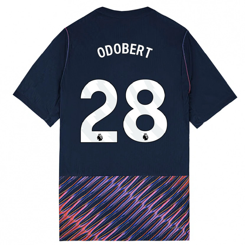 Danxen Herren Wilson Odobert #28 Königlich Blau Weiß Auswärtstrikot Trikot 2026/27 T-Shirt