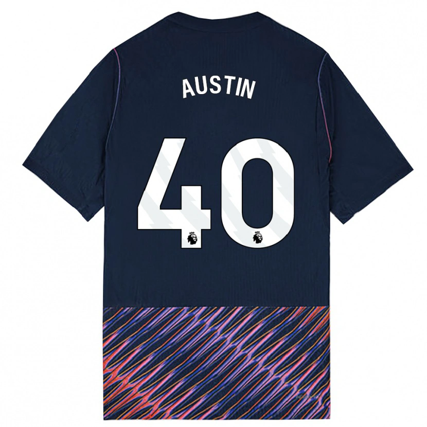 Danxen Herren Brandon Austin #40 Königlich Blau Weiß Auswärtstrikot Trikot 2026/27 T-Shirt