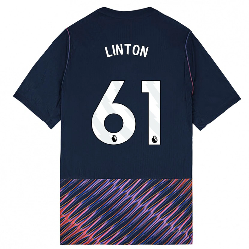 Danxen Herren Jahziah Linton #61 Königlich Blau Weiß Auswärtstrikot Trikot 2026/27 T-Shirt