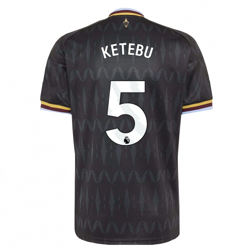 Danxen Herren Kairi Ketebu #5 Kornblumenblau Schwarz Gelb Auswärtstrikot Trikot 2026/27 T-Shirt
