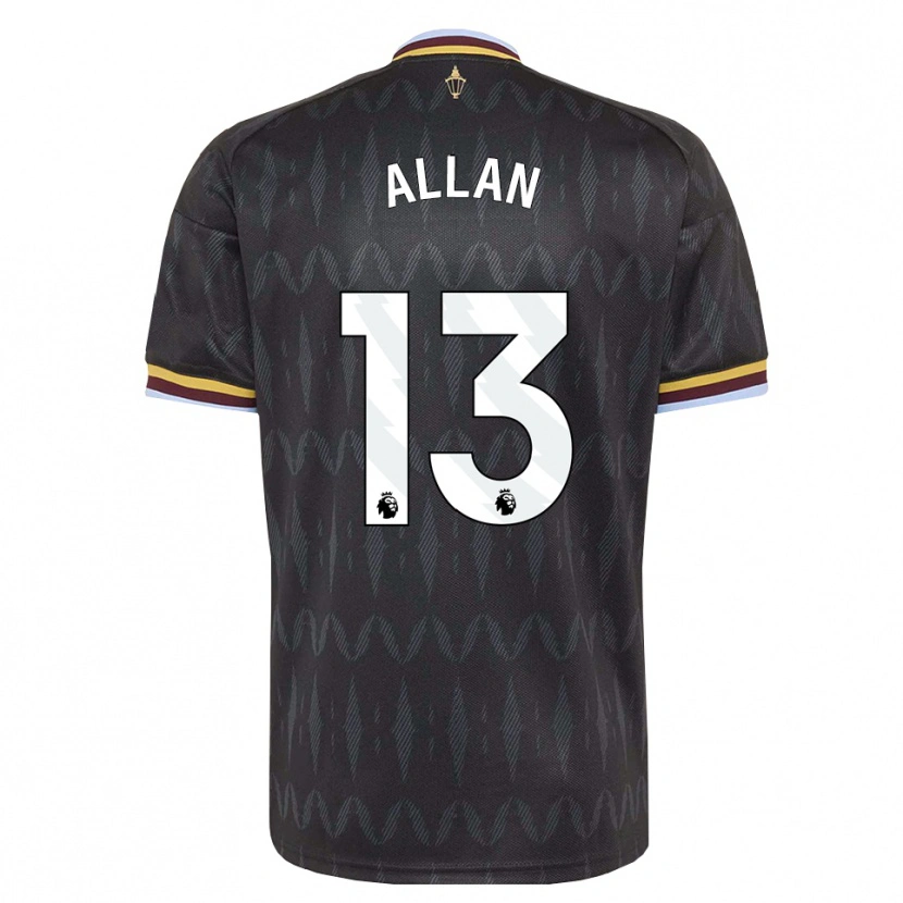 Danxen Herren Jack Allan #13 Kornblumenblau Schwarz Gelb Auswärtstrikot Trikot 2026/27 T-Shirt