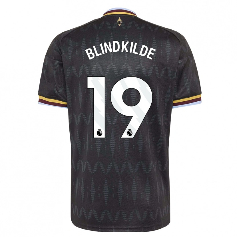 Danxen Herren Laura Blindkilde #19 Kornblumenblau Schwarz Gelb Auswärtstrikot Trikot 2026/27 T-Shirt