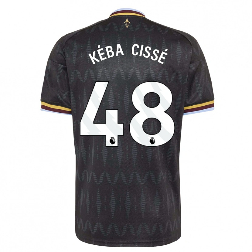 Danxen Herren Modou Kéba Cissé #48 Kornblumenblau Schwarz Gelb Auswärtstrikot Trikot 2026/27 T-Shirt