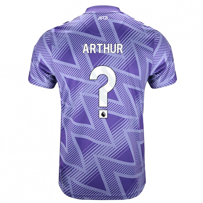 Danxen Herren Kelvin Arthur #0 Blassesviolett Rot Weiß Auswärtstrikot Trikot 2026/27 T-Shirt