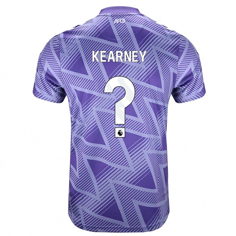 Danxen Herren Damani Kearney #0 Blassesviolett Rot Weiß Auswärtstrikot Trikot 2026/27 T-Shirt