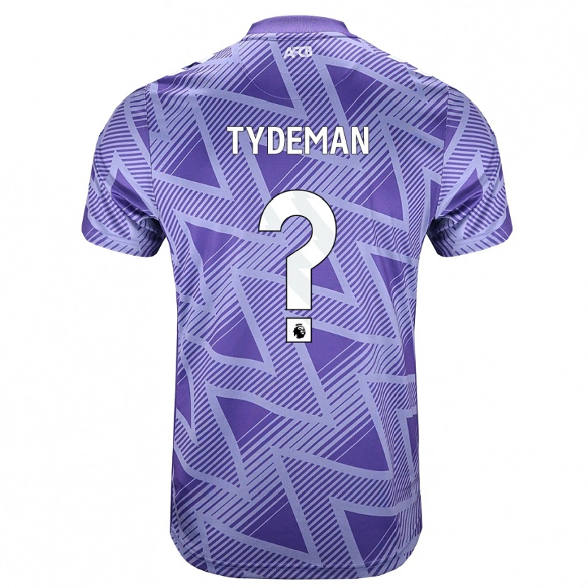 Danxen Herren Kian Tydeman #0 Blassesviolett Rot Weiß Auswärtstrikot Trikot 2026/27 T-Shirt