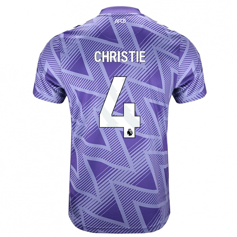 Danxen Herren Zac Christie #4 Blassesviolett Rot Weiß Auswärtstrikot Trikot 2026/27 T-Shirt