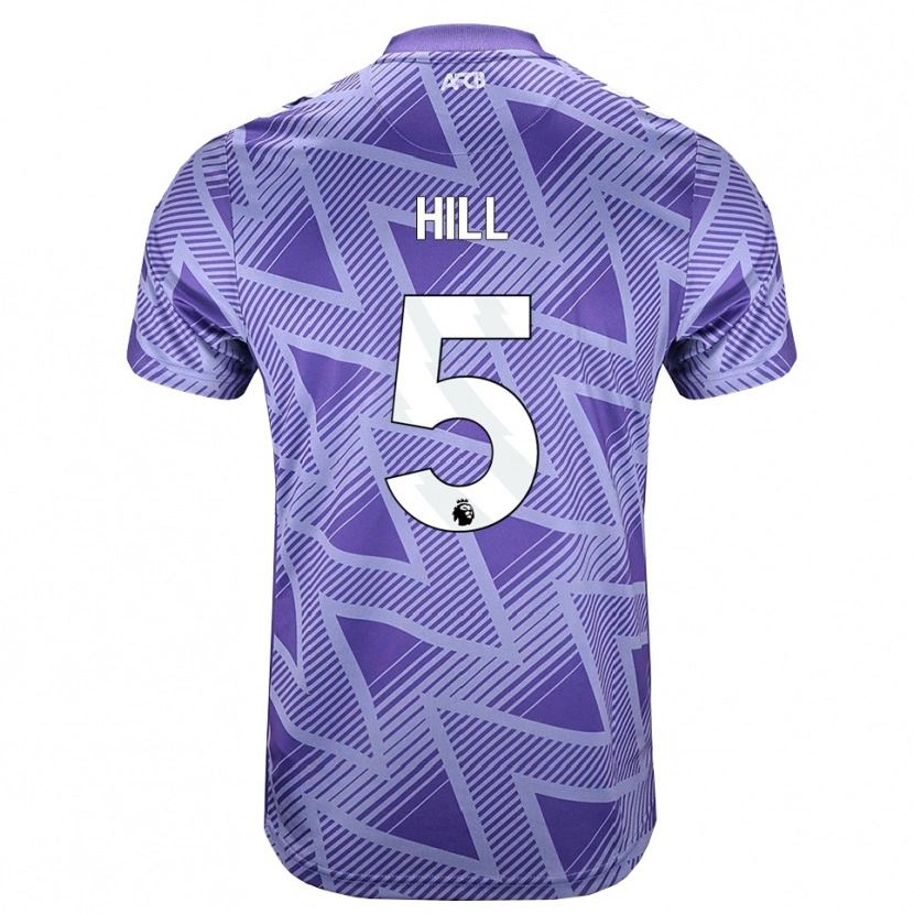 Danxen Herren James Hill #5 Blassesviolett Rot Weiß Auswärtstrikot Trikot 2026/27 T-Shirt