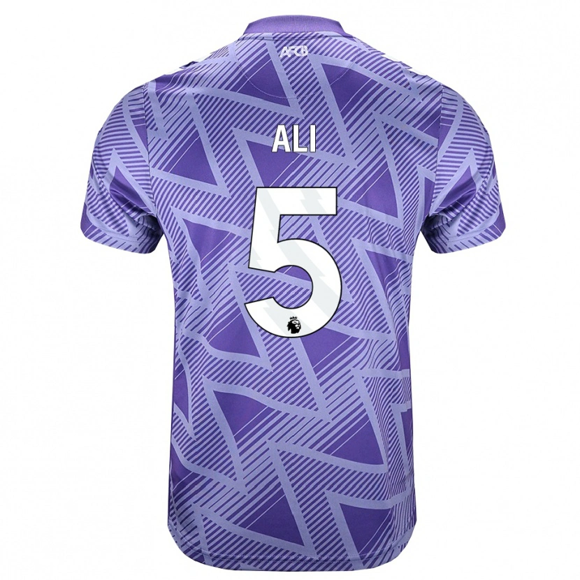 Danxen Herren Ameer Ali #5 Blassesviolett Rot Weiß Auswärtstrikot Trikot 2026/27 T-Shirt