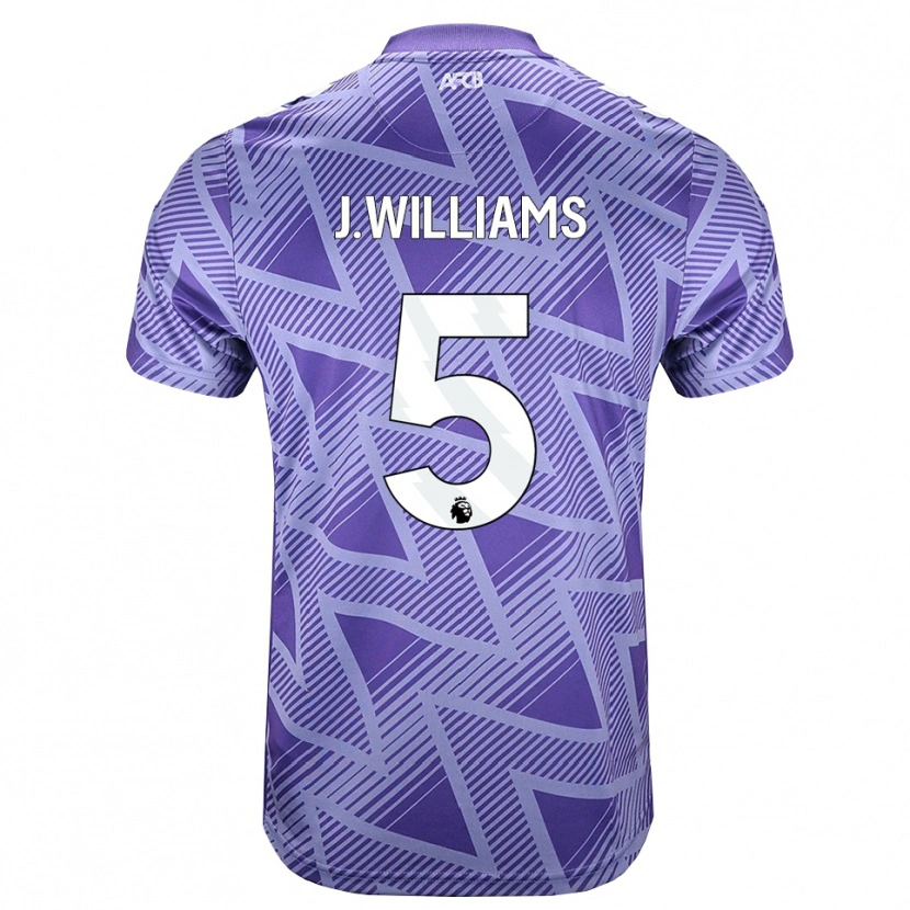 Danxen Herren Jay Williams #5 Blassesviolett Rot Weiß Auswärtstrikot Trikot 2026/27 T-Shirt