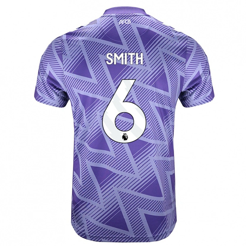 Danxen Herren Maisy Smith #6 Blassesviolett Rot Weiß Auswärtstrikot Trikot 2026/27 T-Shirt