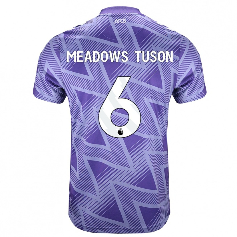 Danxen Herren Freya Meadows Tuson #6 Blassesviolett Rot Weiß Auswärtstrikot Trikot 2026/27 T-Shirt