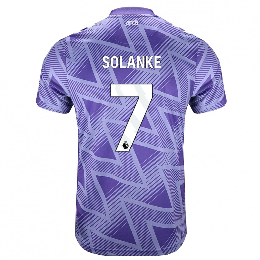 Danxen Herren Ade Solanke #7 Blassesviolett Rot Weiß Auswärtstrikot Trikot 2026/27 T-Shirt