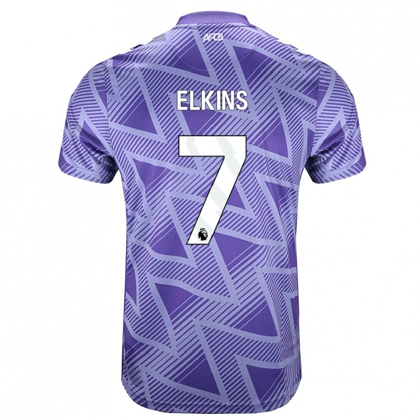 Danxen Herren Elle Elkins #7 Blassesviolett Rot Weiß Auswärtstrikot Trikot 2026/27 T-Shirt