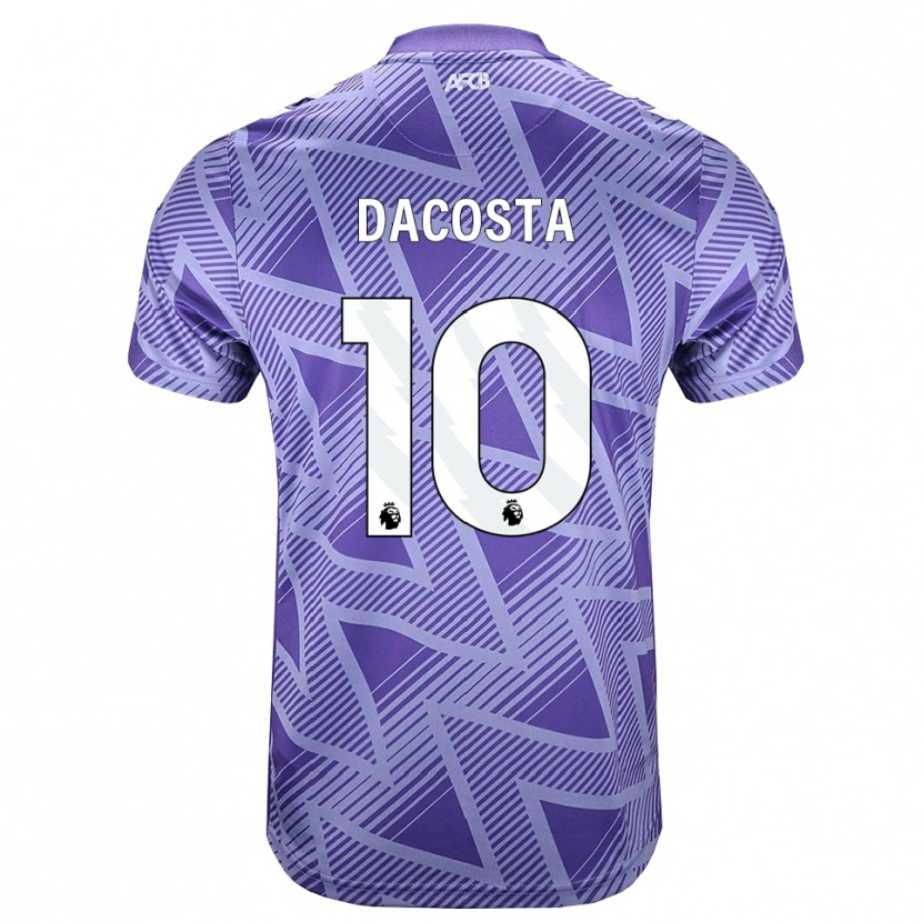 Danxen Herren Michael Dacosta #10 Blassesviolett Rot Weiß Auswärtstrikot Trikot 2026/27 T-Shirt