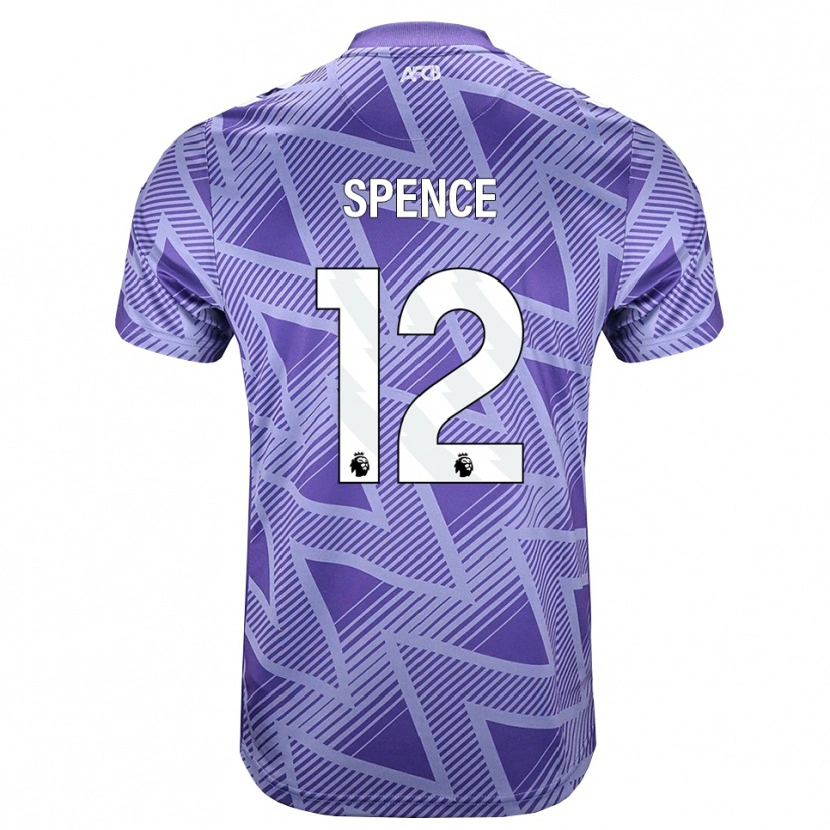 Danxen Herren Joe Spence #12 Blassesviolett Rot Weiß Auswärtstrikot Trikot 2026/27 T-Shirt
