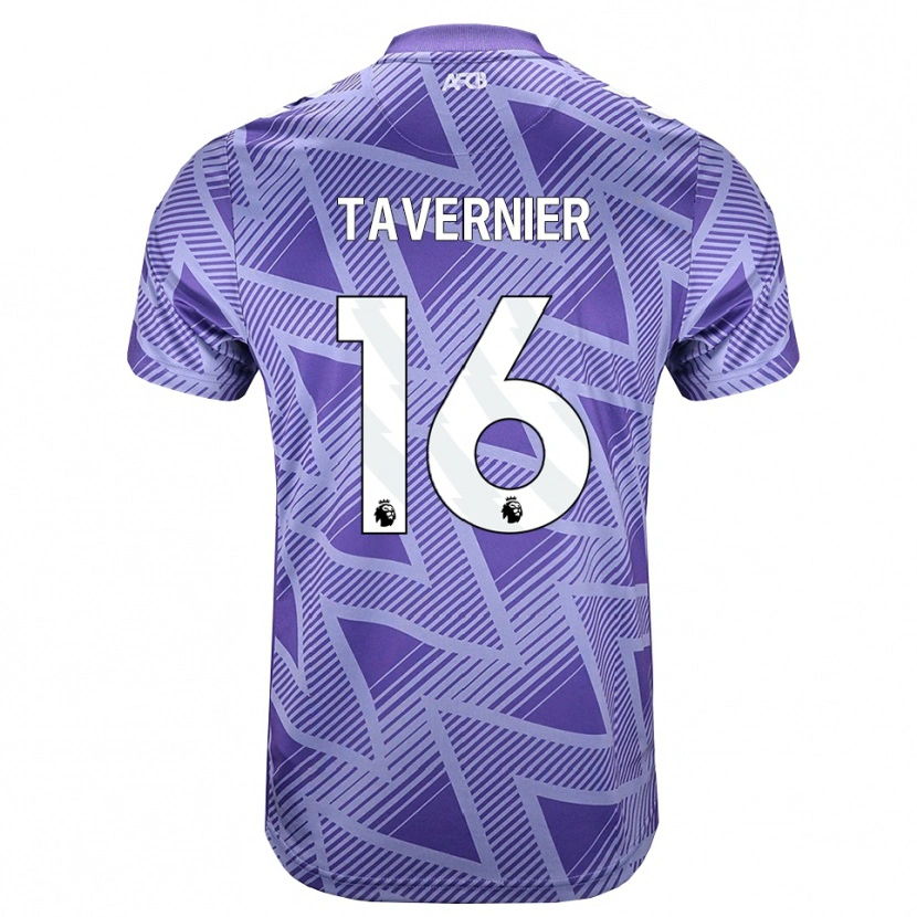 Danxen Herren Marcus Tavernier #16 Blassesviolett Rot Weiß Auswärtstrikot Trikot 2026/27 T-Shirt
