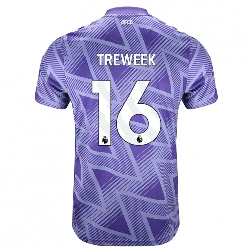 Danxen Herren Jess Treweek #16 Blassesviolett Rot Weiß Auswärtstrikot Trikot 2026/27 T-Shirt