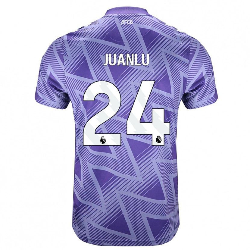 Danxen Herren Juanlu Sánchez #24 Blassesviolett Rot Weiß Auswärtstrikot Trikot 2026/27 T-Shirt