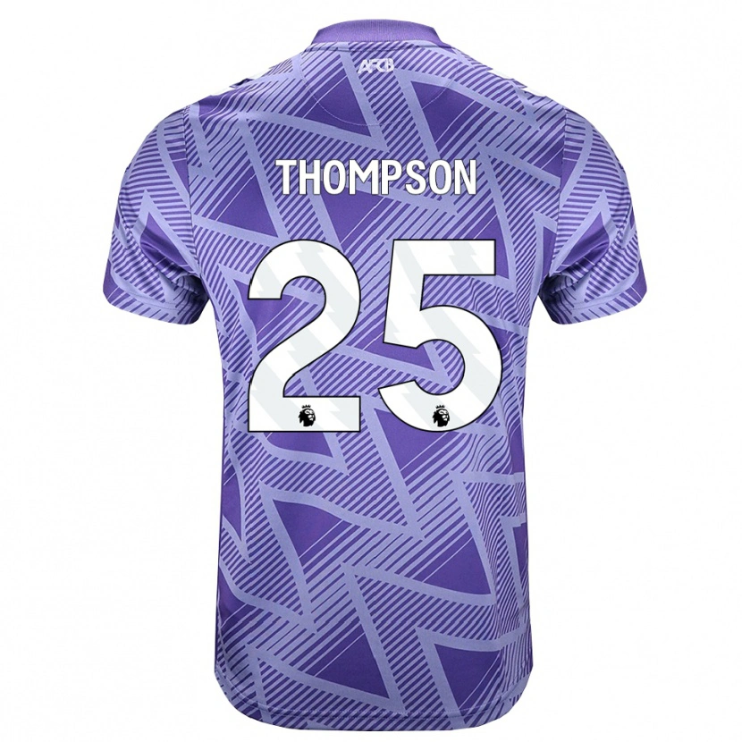 Danxen Herren Kenni Thompson #25 Blassesviolett Rot Weiß Auswärtstrikot Trikot 2026/27 T-Shirt