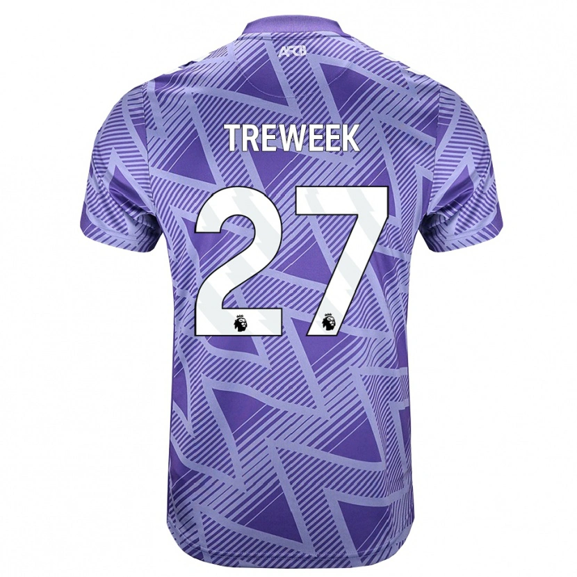 Danxen Herren Amber Treweek #27 Blassesviolett Rot Weiß Auswärtstrikot Trikot 2026/27 T-Shirt