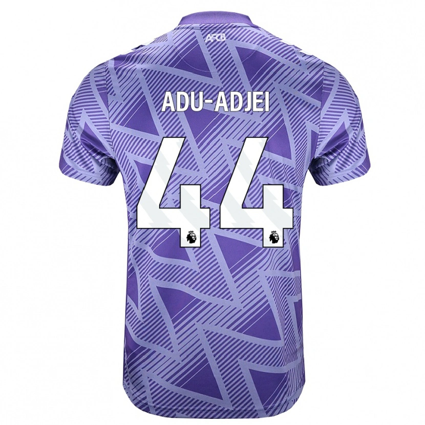Danxen Herren Daniel Adu-Adjei #44 Blassesviolett Rot Weiß Auswärtstrikot Trikot 2026/27 T-Shirt