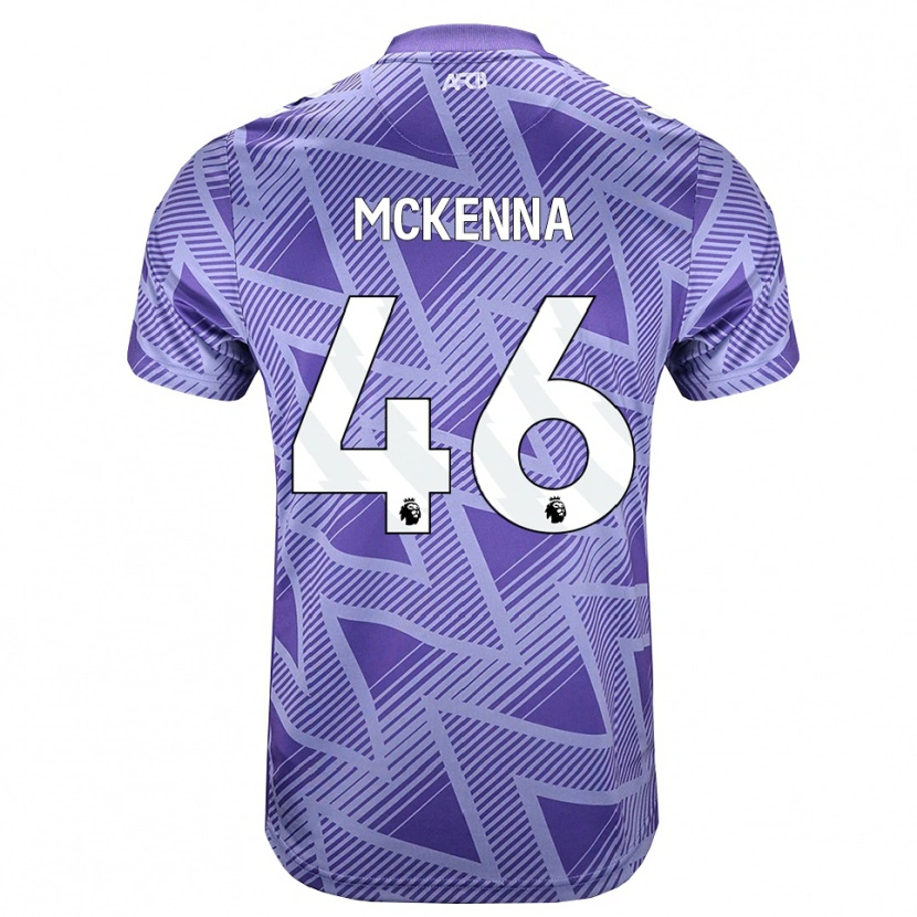 Danxen Herren Callan Mckenna #46 Blassesviolett Rot Weiß Auswärtstrikot Trikot 2026/27 T-Shirt