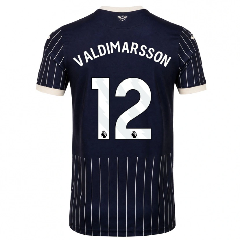 Danxen Herren Hákon Valdimarsson #12 Schwarz Weiß Auswärtstrikot Trikot 2026/27 T-Shirt