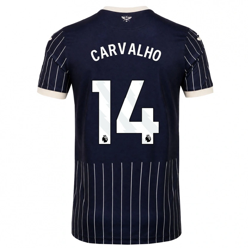 Danxen Herren Fábio Carvalho #14 Schwarz Weiß Auswärtstrikot Trikot 2026/27 T-Shirt