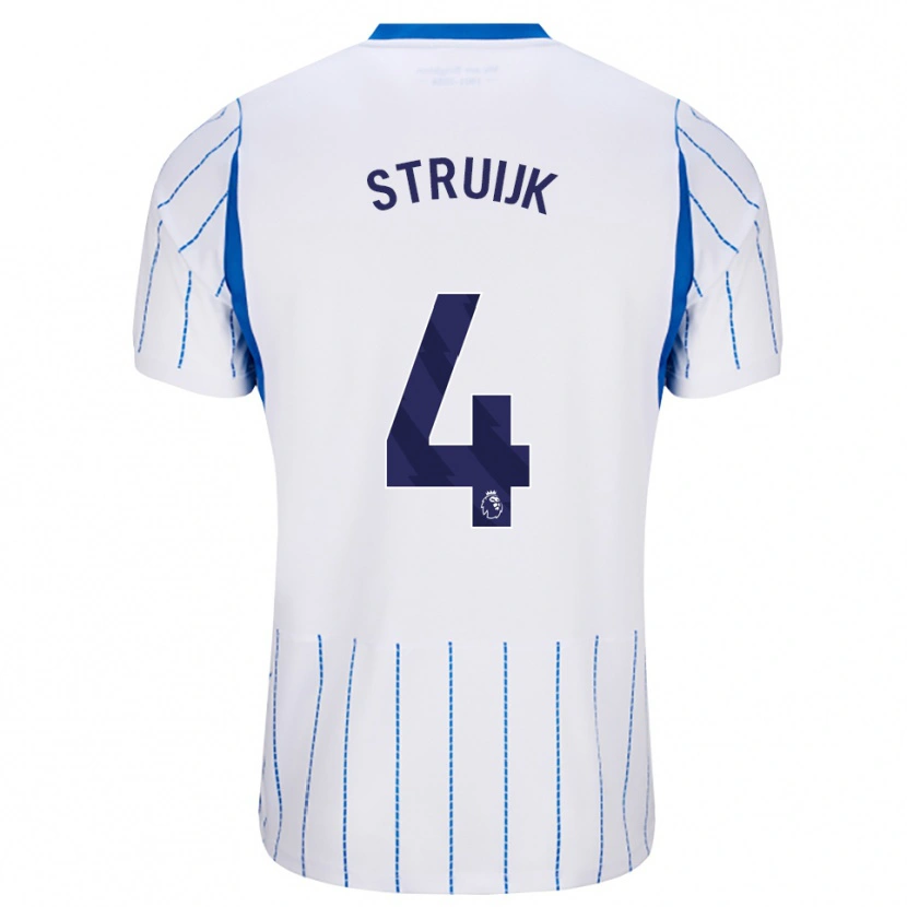 Danxen Herren Pascal Struijk #4 Himmelblau Weiß Auswärtstrikot Trikot 2026/27 T-Shirt