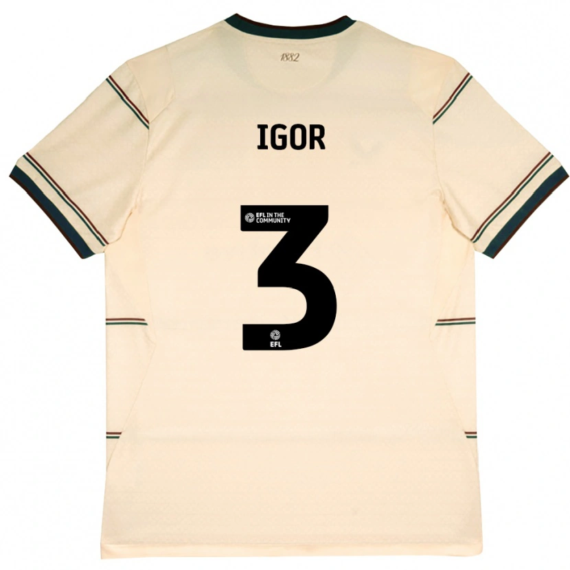 Danxen Herren Igor Julio #3 Beige Burgund Auswärtstrikot Trikot 2026/27 T-Shirt