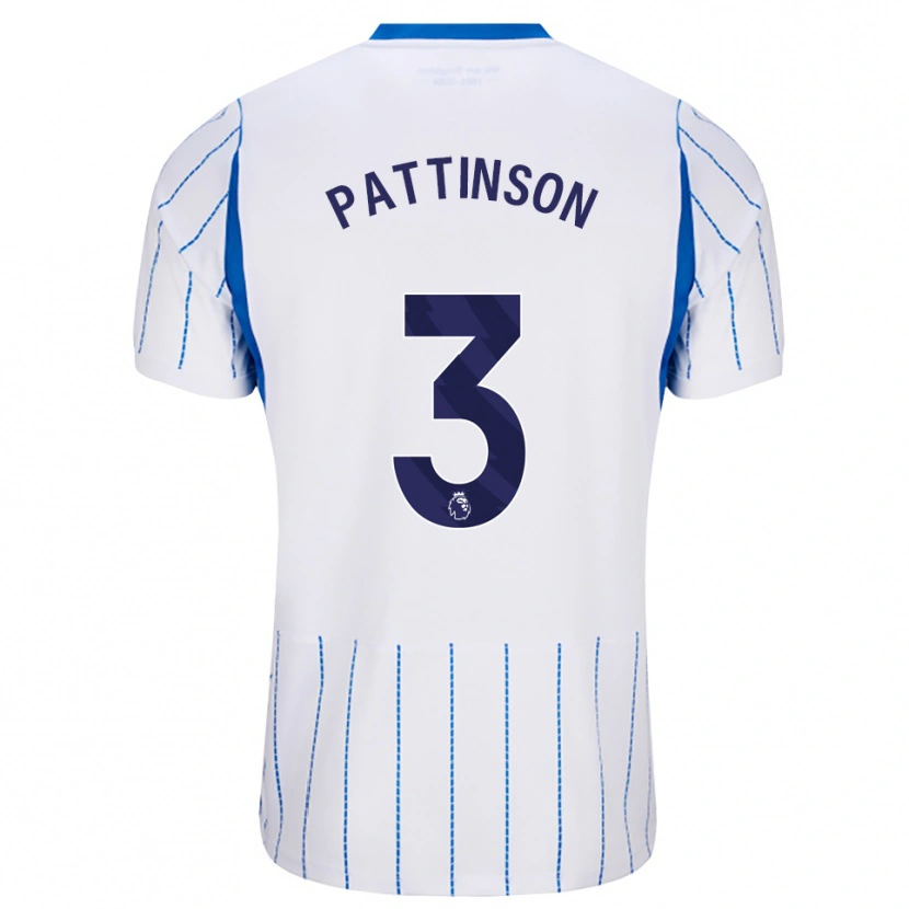 Danxen Herren Poppy Pattinson #3 Himmelblau Weiß Auswärtstrikot Trikot 2026/27 T-Shirt