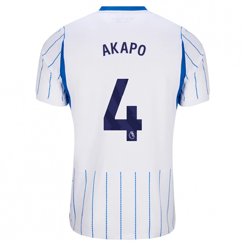 Danxen Herren Tobi Akapo #4 Himmelblau Weiß Auswärtstrikot Trikot 2026/27 T-Shirt