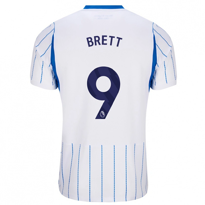 Danxen Herren Adam Brett #9 Himmelblau Weiß Auswärtstrikot Trikot 2026/27 T-Shirt