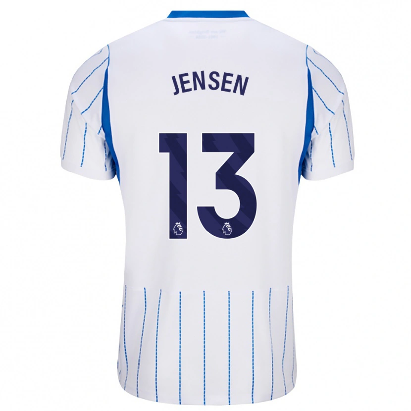 Danxen Herren Sebastian Jensen #13 Himmelblau Weiß Auswärtstrikot Trikot 2026/27 T-Shirt