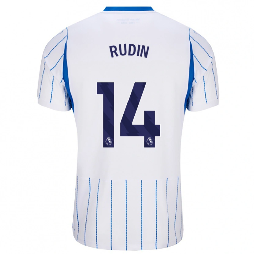 Danxen Herren Daniel Rudin #14 Himmelblau Weiß Auswärtstrikot Trikot 2026/27 T-Shirt