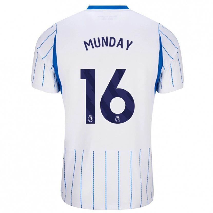 Danxen Herren George Munday #16 Himmelblau Weiß Auswärtstrikot Trikot 2026/27 T-Shirt