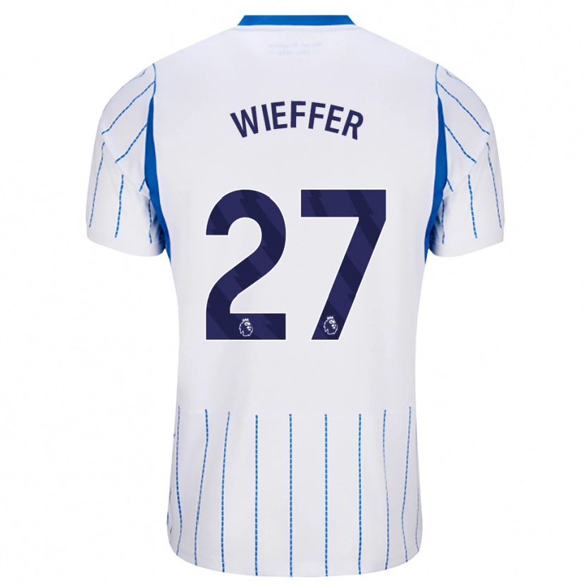 Danxen Herren Mats Wieffer #27 Himmelblau Weiß Auswärtstrikot Trikot 2026/27 T-Shirt