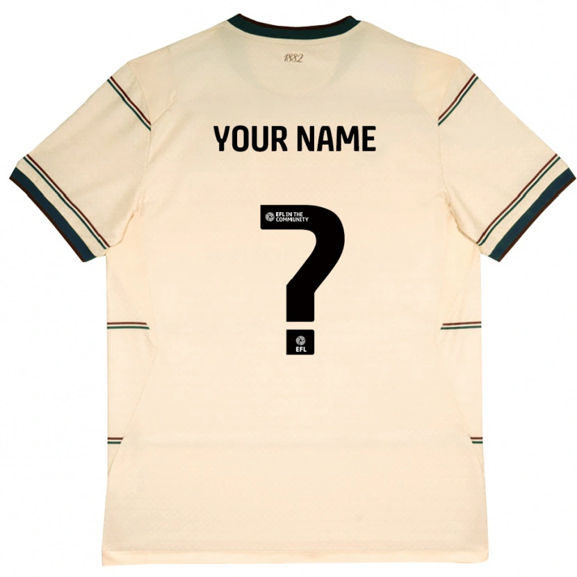 Danxen Herren Ihren Namen #0 Beige Burgund Auswärtstrikot Trikot 2026/27 T-Shirt