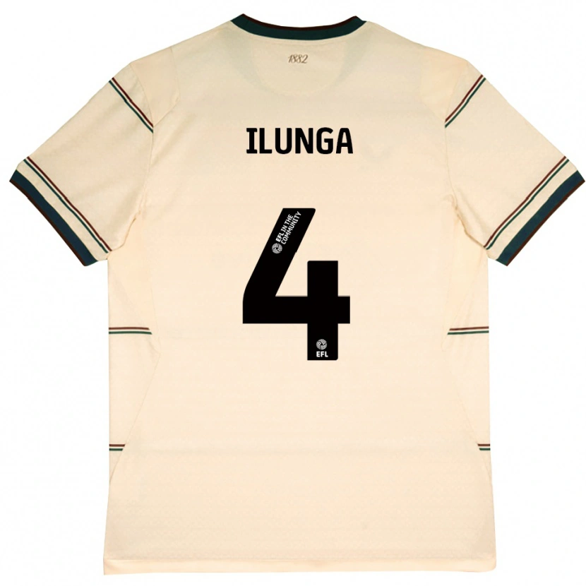 Danxen Herren Glen Ilunga #4 Beige Burgund Auswärtstrikot Trikot 2026/27 T-Shirt