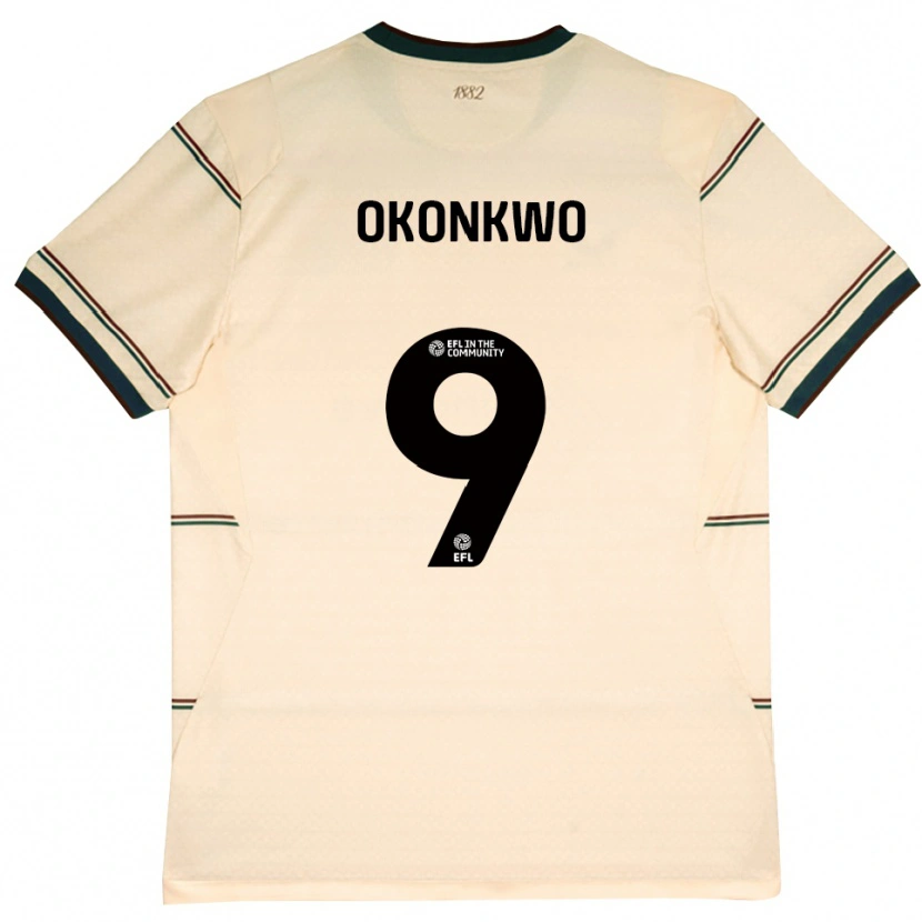 Danxen Herren Destiny Okonkwo #9 Beige Burgund Auswärtstrikot Trikot 2026/27 T-Shirt