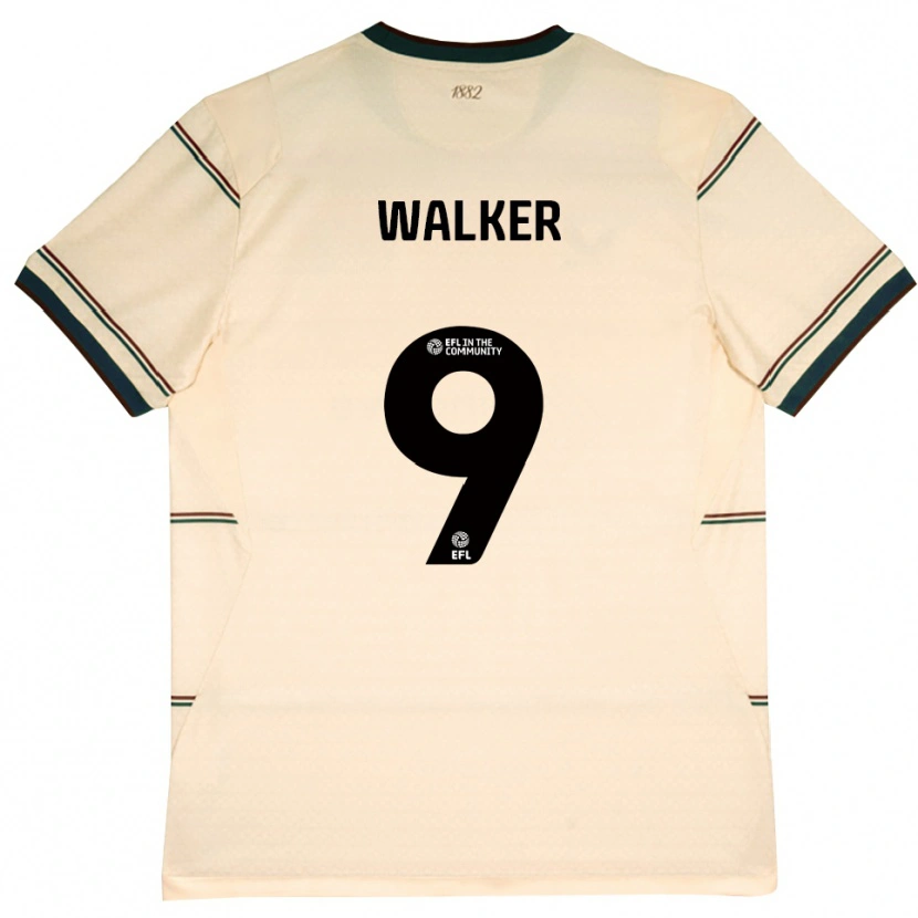 Danxen Herren Claudia Walker #9 Beige Burgund Auswärtstrikot Trikot 2026/27 T-Shirt