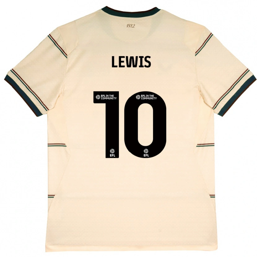 Danxen Herren James Lewis #10 Beige Burgund Auswärtstrikot Trikot 2026/27 T-Shirt