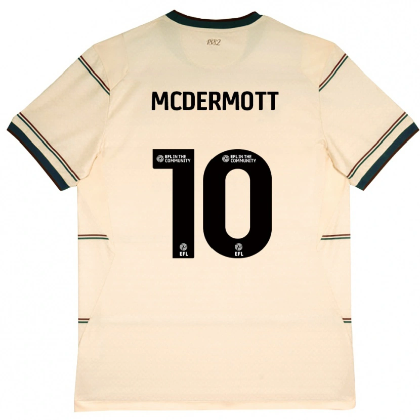 Danxen Herren Tommy Mcdermott #10 Beige Burgund Auswärtstrikot Trikot 2026/27 T-Shirt