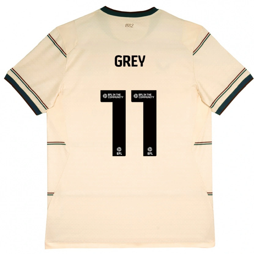 Danxen Herren Anna Grey #11 Beige Burgund Auswärtstrikot Trikot 2026/27 T-Shirt