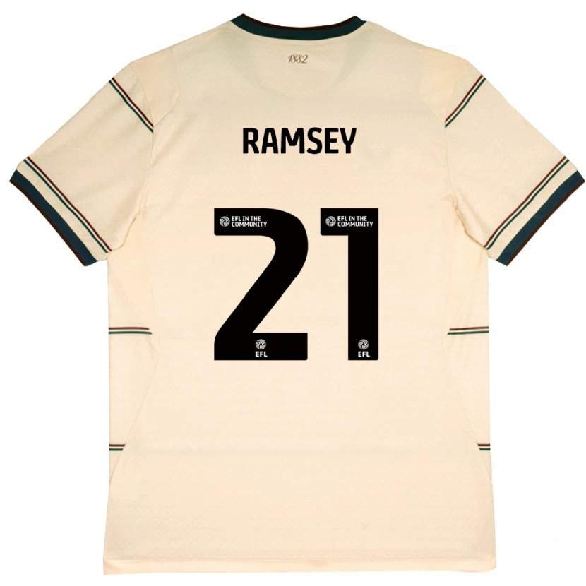 Danxen Herren Aaron Ramsey #21 Beige Burgund Auswärtstrikot Trikot 2026/27 T-Shirt