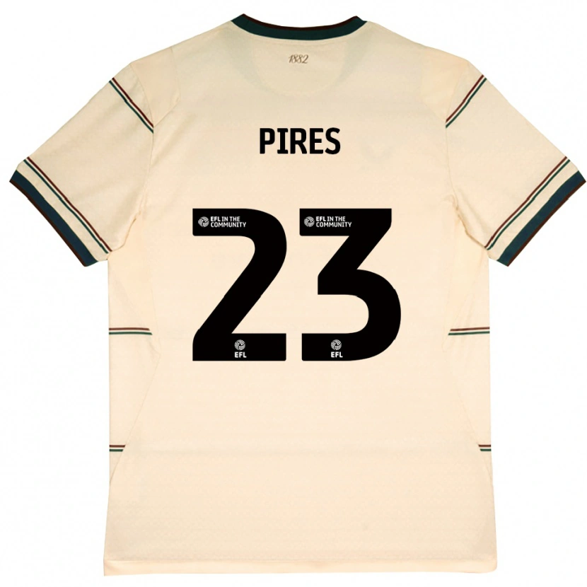 Danxen Herren Lucas Pires #23 Beige Burgund Auswärtstrikot Trikot 2026/27 T-Shirt