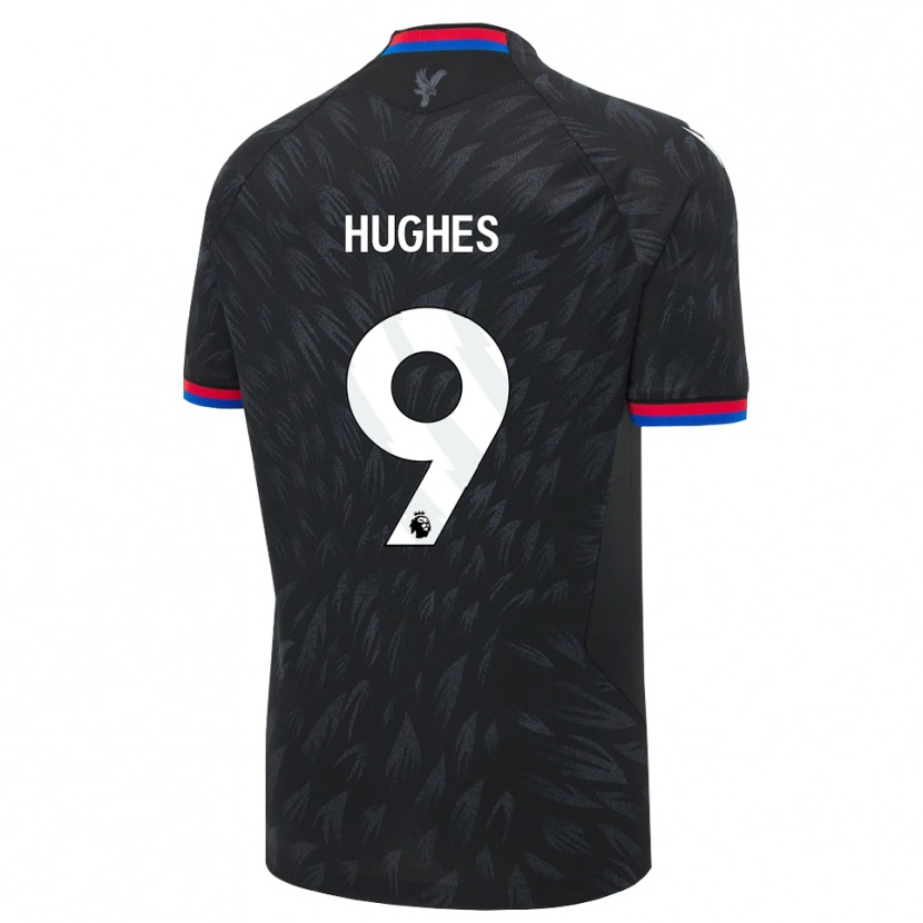 Danxen Herren Elise Hughes #9 Schwarz Blau Rot Auswärtstrikot Trikot 2026/27 T-Shirt