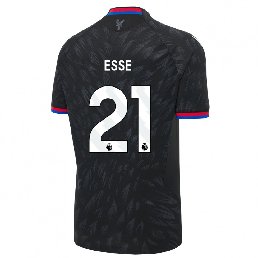 Danxen Herren Romain Esse #21 Schwarz Blau Rot Auswärtstrikot Trikot 2026/27 T-Shirt