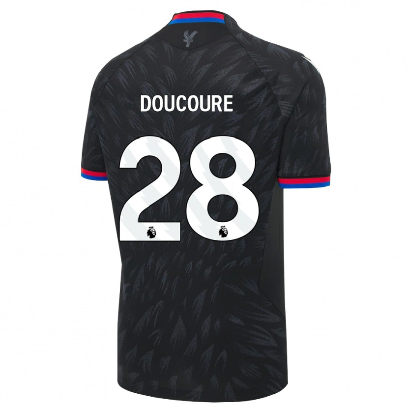 Danxen Herren Cheick Doucouré #28 Schwarz Blau Rot Auswärtstrikot Trikot 2026/27 T-Shirt